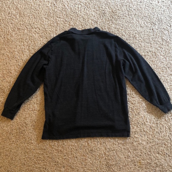 Polo by Ralph Lauren Charcoal Long-Sleeved Polo - Picture 2 of 3